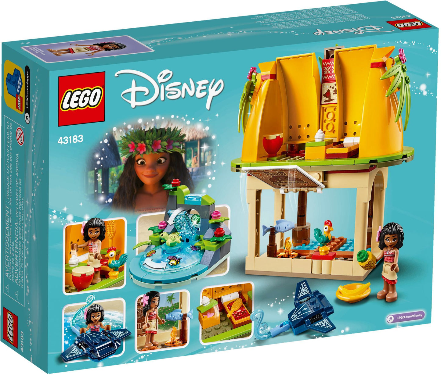 LEGO 43183 Moana's Island Home Playset - Disney Princess Toy