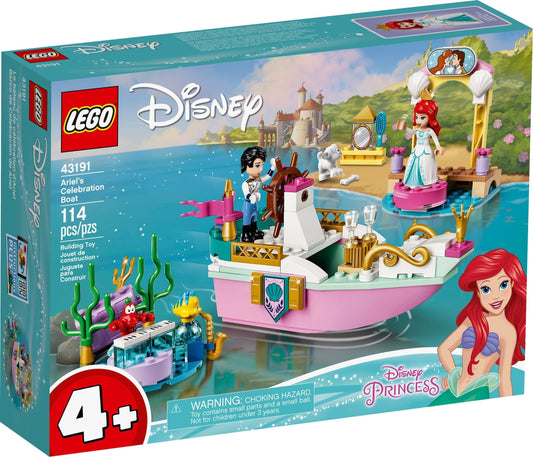 LEGO 43191 Ariel's Celebration Boat: Disney Princess Building Toy