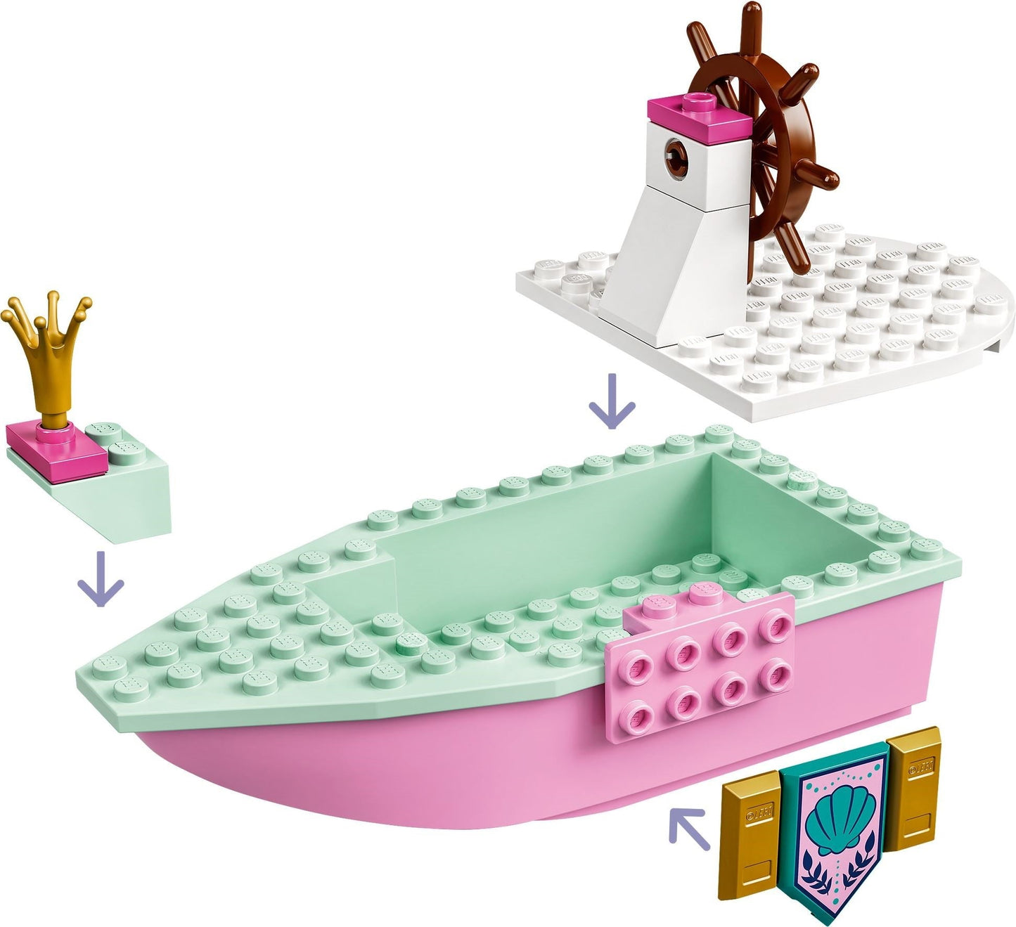 LEGO 43191 Ariel's Celebration Boat: Disney Princess Building Toy