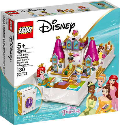LEGO Disney 43193 Ariel, Belle, Cinderella and Tiana's Storybook Adventures- Auzzi Store