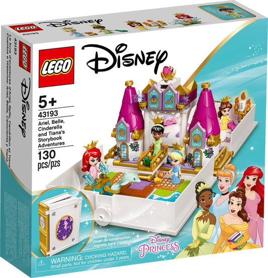 LEGO Disney 43193 Ariel, Belle, Cinderella and Tiana's Storybook Adventures- Auzzi Store