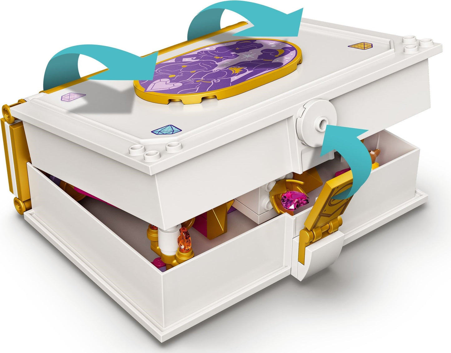 LEGO Disney 43193 Ariel, Belle, Cinderella and Tiana's Storybook Adventures- Auzzi Store