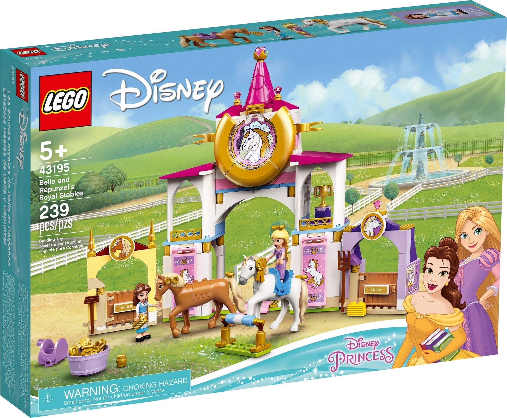 LEGO 43195 Disney Belle and Rapunzel's Royal Stables- Auzzi Store