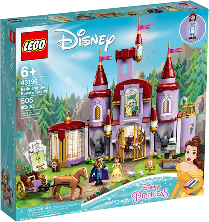 LEGO 43196 Belle & Beast's Castle - Disney Princess Building Toy