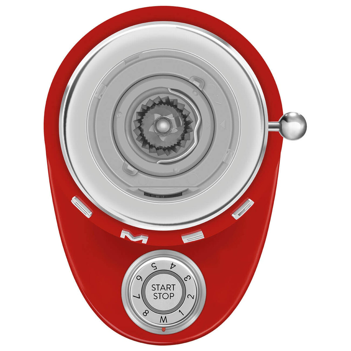 Smeg 50's retro style coffee grinder - red - 240g bean hopper - 50 grinding steps - CGF03RDAU