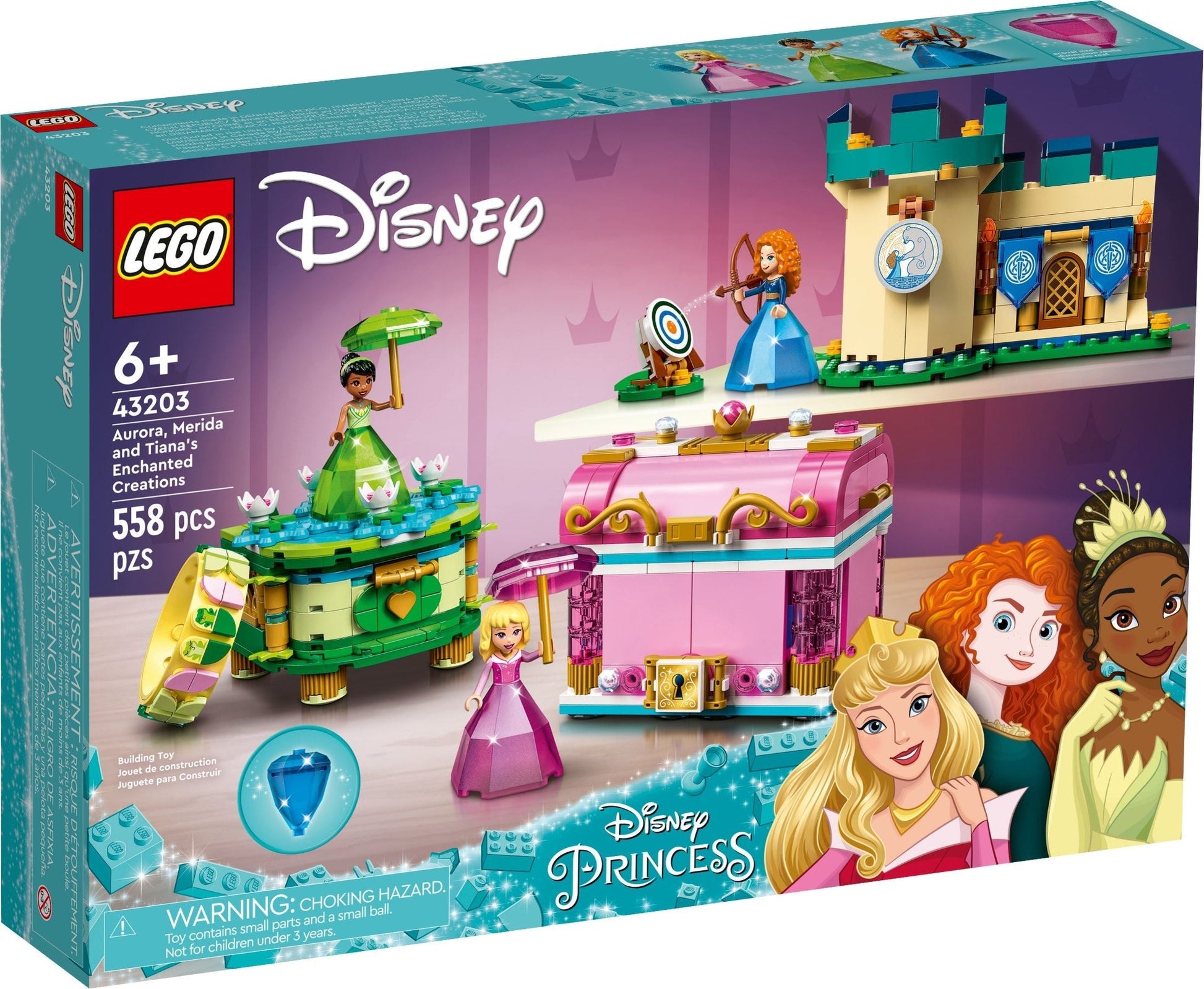 LEGO 43203 Disney Auroras, Meridas und Tianas Zauberwerke- Auzzi Store