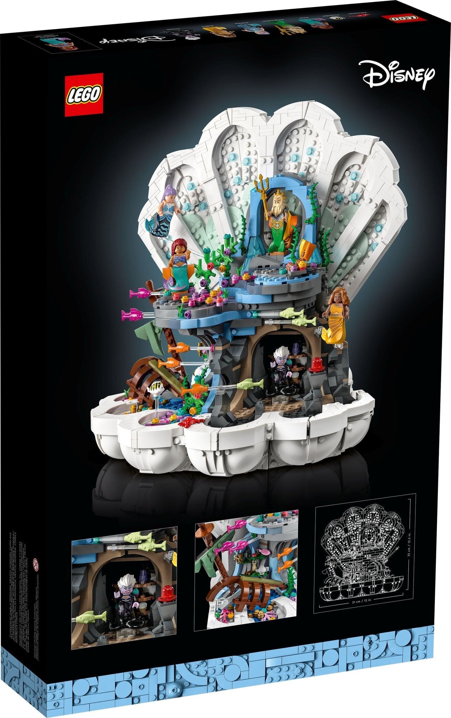 LEGO Disney Series 43225 The Little Mermaid Royal Clamshell- Auzzi Store