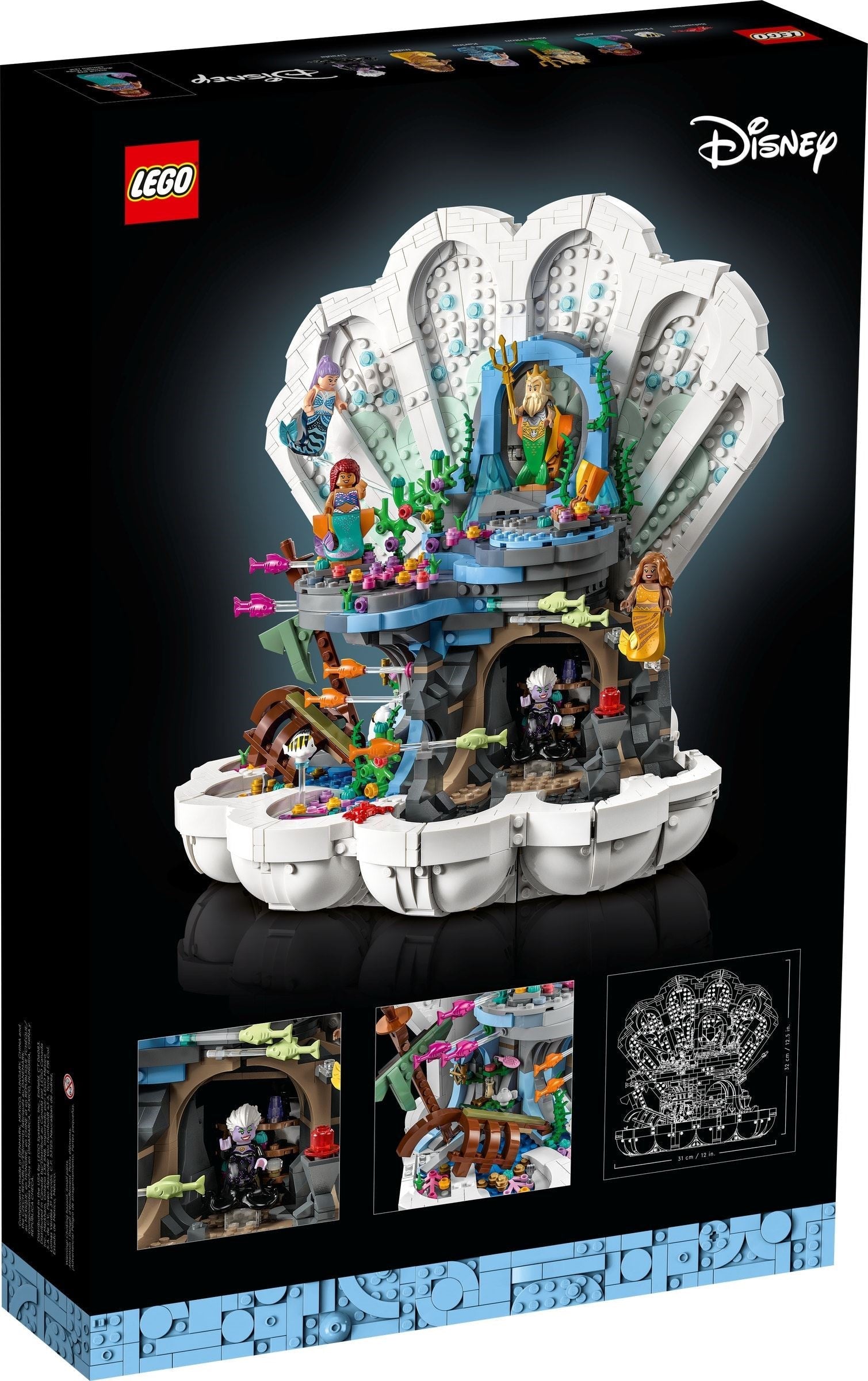 LEGO Disney Series 43225 The Little Mermaid Royal Clamshell- Auzzi Store