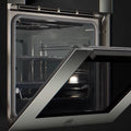 Bertazzoni 60cm Modern Series Pyrolytic Built-In Oven - Carbonio Black, 76L, TFT Touchscreen - F6011MODPTN-23