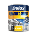 Dulux Weathershield 1L Black Gloss Exterior Paint - UV Resistant