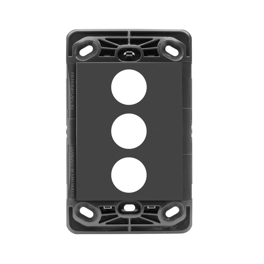 HPM VIVO 3 Gang Grid Plate, Grey, Grid Only (EV770/3GOGR)