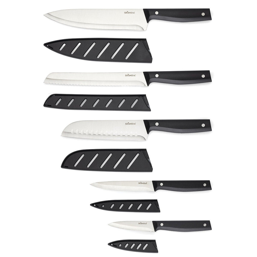 Hampton Forge Jasper German Steel Kitchen Knife Set 5 Piece Full Tang