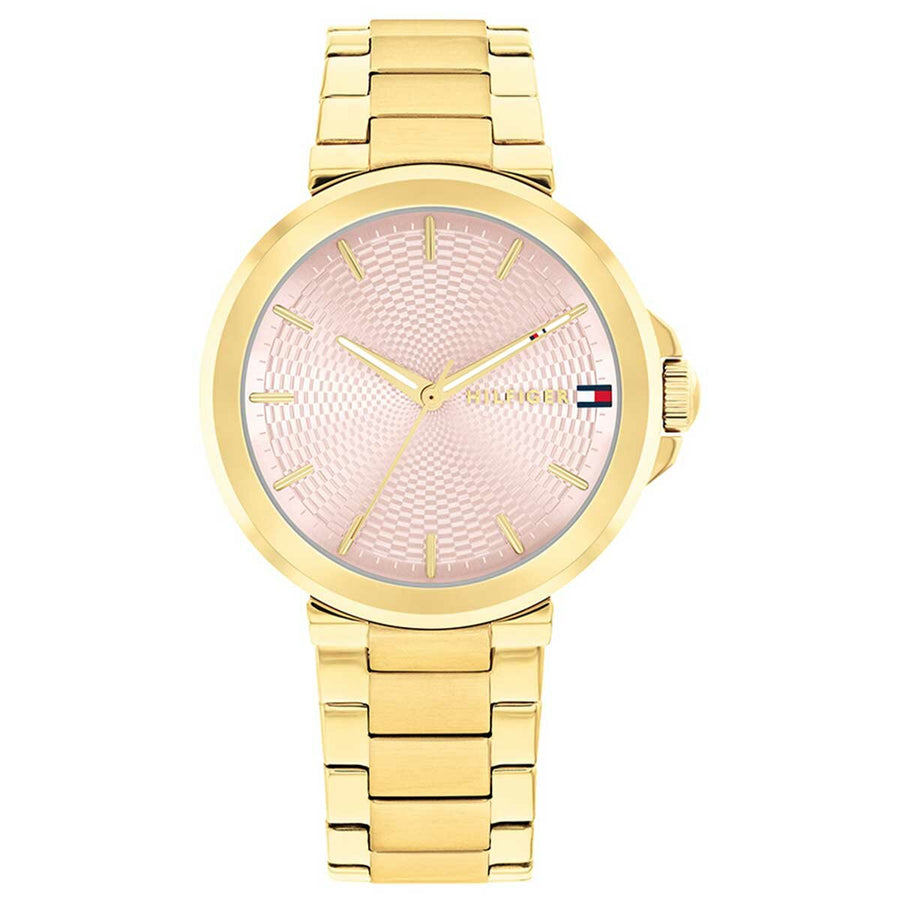 Tommy Hilfiger Lori Gold Steel Blush Dial Women's Watch
