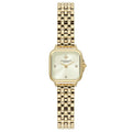 Olivia Burton Grosvenor Mini Ionic Plated Thin Gold Steel Ivory Dial Womens Watch 24000257
