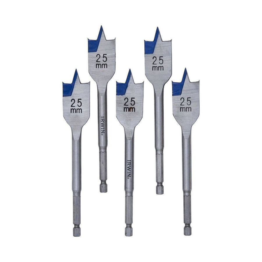 Irwin Spade Bit - 25mm - Blue Groove - 5 Pack - SuperSaverAU - view 1