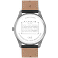 Coach Oliver Black Leather Strap Grey Dial Men's Watch 14602758