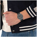 Coach Oliver Black Leather Strap Grey Dial Men's Watch 14602758