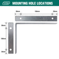 Carinya 200 x 150mm Heavy Duty Hot Dipped Galvanised Angle Bracket