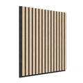 Artika Sonolok Sound Absorbing Slatted Wall Panel Kit Oak And Black