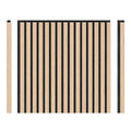Artika Sonolok Sound Absorbing Slatted Wall Panel Kit Oak And Black