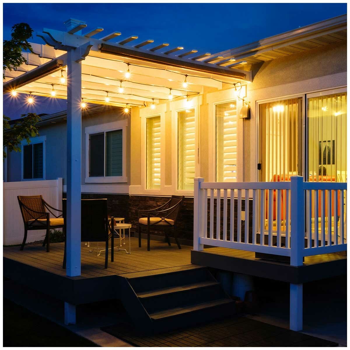 Feit Electric Weatherproof Outdoor String Lights 24 Bulbs LED Filament 14600mm — image 4