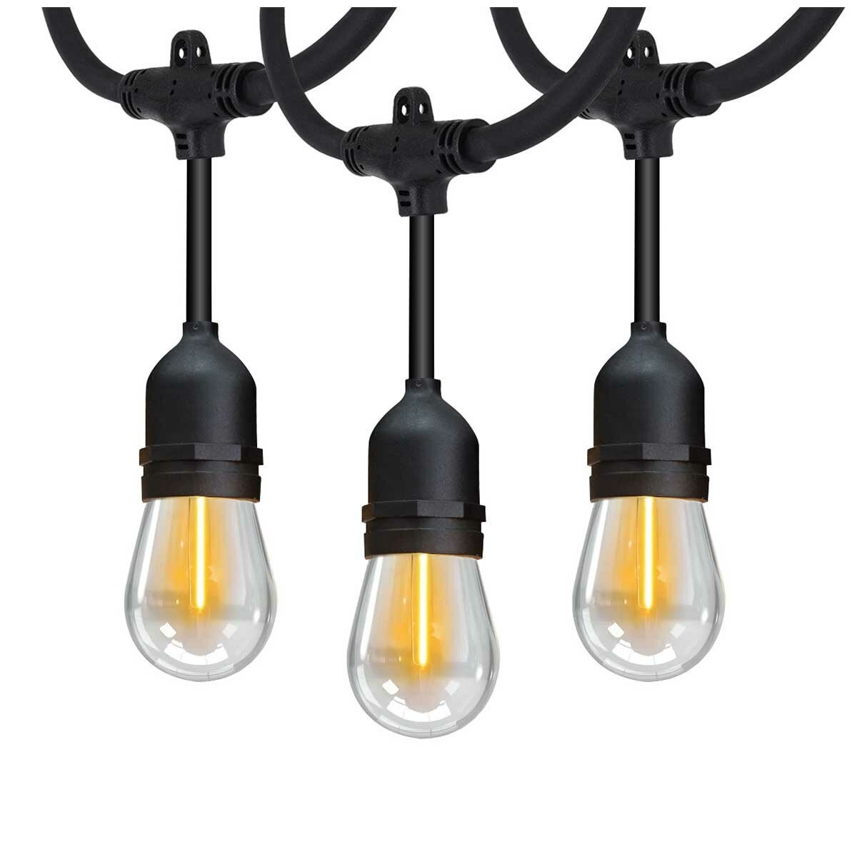 Feit Electric Weatherproof Outdoor String Lights 24 Bulbs LED Filament 14600mm — image 2
