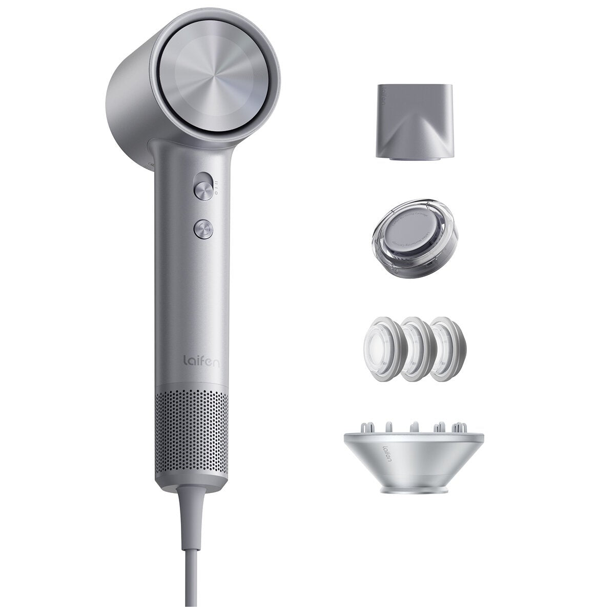 Laifen Swift 4 Silver Fast Drying Hair Dryer with App Controlled Modes