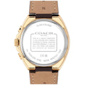 Coach Jackson Brown Leather Strap White Dial Men's Watch 14602746