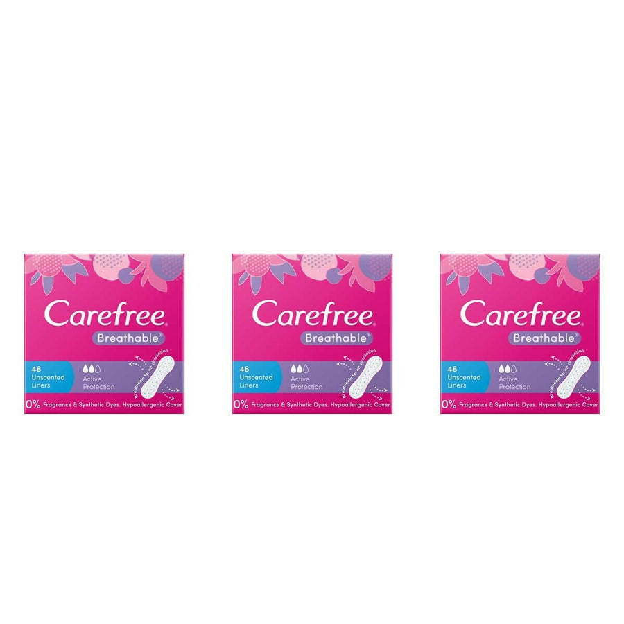Carefree Breathable Liners 3 x 48 Pack