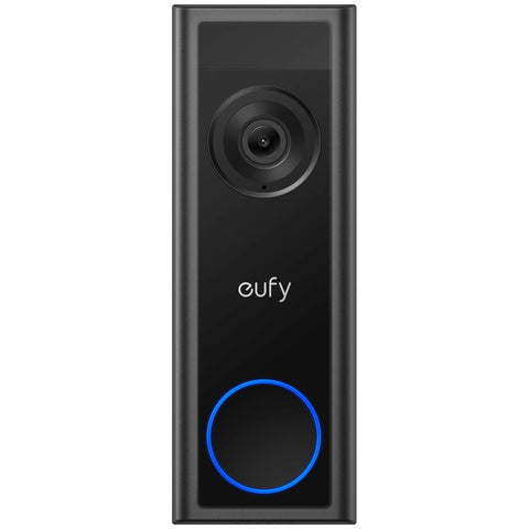Eufy C31 Video Doorbell - 2K Resolution, 4:3 View, Dual Power Options, Local Storage, Black - E8223T11
