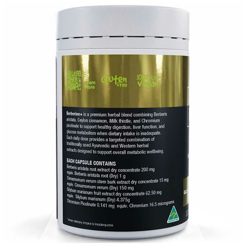 Vitaceuticals Berberine Plus Advanced 150 Hard Capsules Metabolic Support Supplement — image 2
