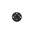 HPM 10A Black Rewirable Rubber Plug Top 250V 3 Pin