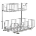 Trinity Sliding Under Sink Storage Rack EcoStorage 2 Tier Pull Out Baskets — image 3