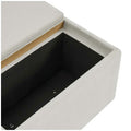 Henredon Sona Reversible Tray Top Ottoman Footstool Dual Storage Fabric — image 4