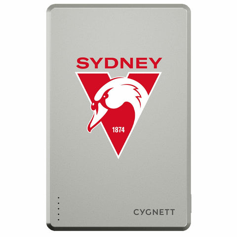 Cygnett 5K Slim Mag Power Bank Sydney Swans CY5374PBCHE