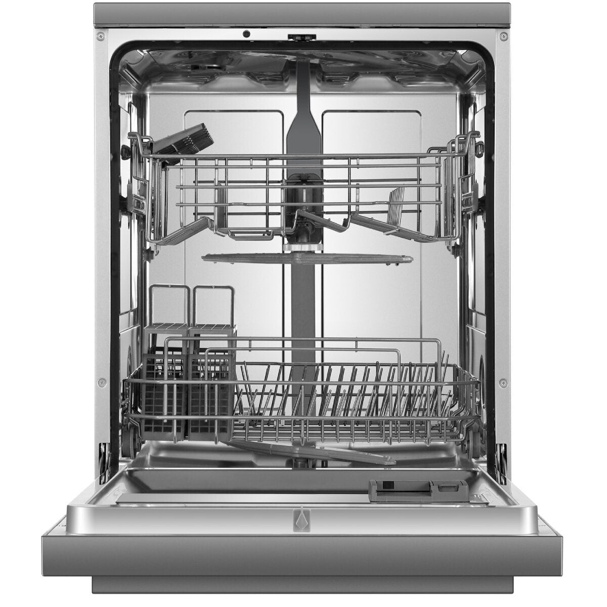 Haier 60cm Freestanding Dishwasher - 15 Place Settings - Stainless Steel / Silver - Wi-Fi Control - HDW15F2S1