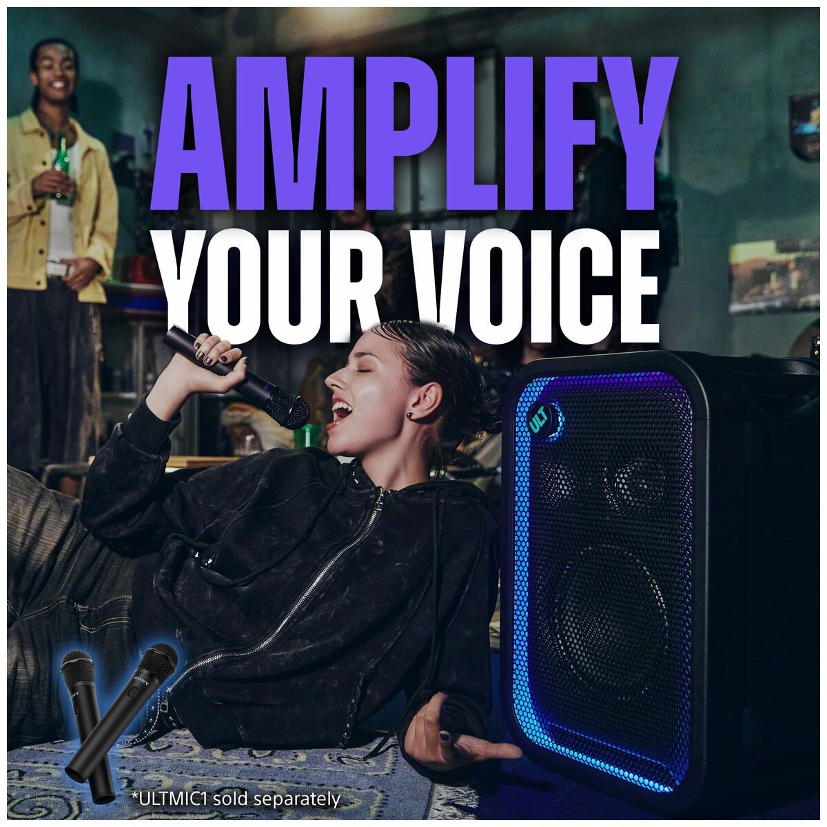 Sony ULT Tower 5 Wireless Party Speaker - Up to 20 Hours Battery, IPX4, DJ and Karaoke Ready - SRSULT500