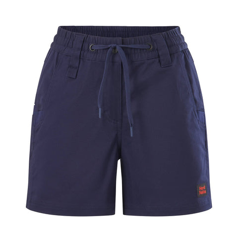 Hard Yakka Navy Women’s 3056 Short Shorts Size 12 - Stretch Fabric - Utility Pockets - SuperSaverAU - view 1