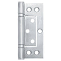 Austyle 304 Stainless Steel Fast Fix Non Mortise Flush Hinge 100mm x 47mm - Satin Stainless Steel - 1 Pack - SuperSaverAU - view 1