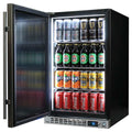 Schmick Under Bench Bar Fridge - Stainless Steel, 304 Stainless Solid Door, Lockable - SK116L-SD