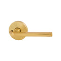 Gainsborough Brass Satin Avant Alba Privacy Lever Set - 145mm x 64mm - QuickFix Installation - SuperSaverAU - view 1