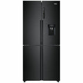Haier 463L Quad Door Frost Free Fridge - Black - Non-Plumbed Water Dispenser - HRF516YHC