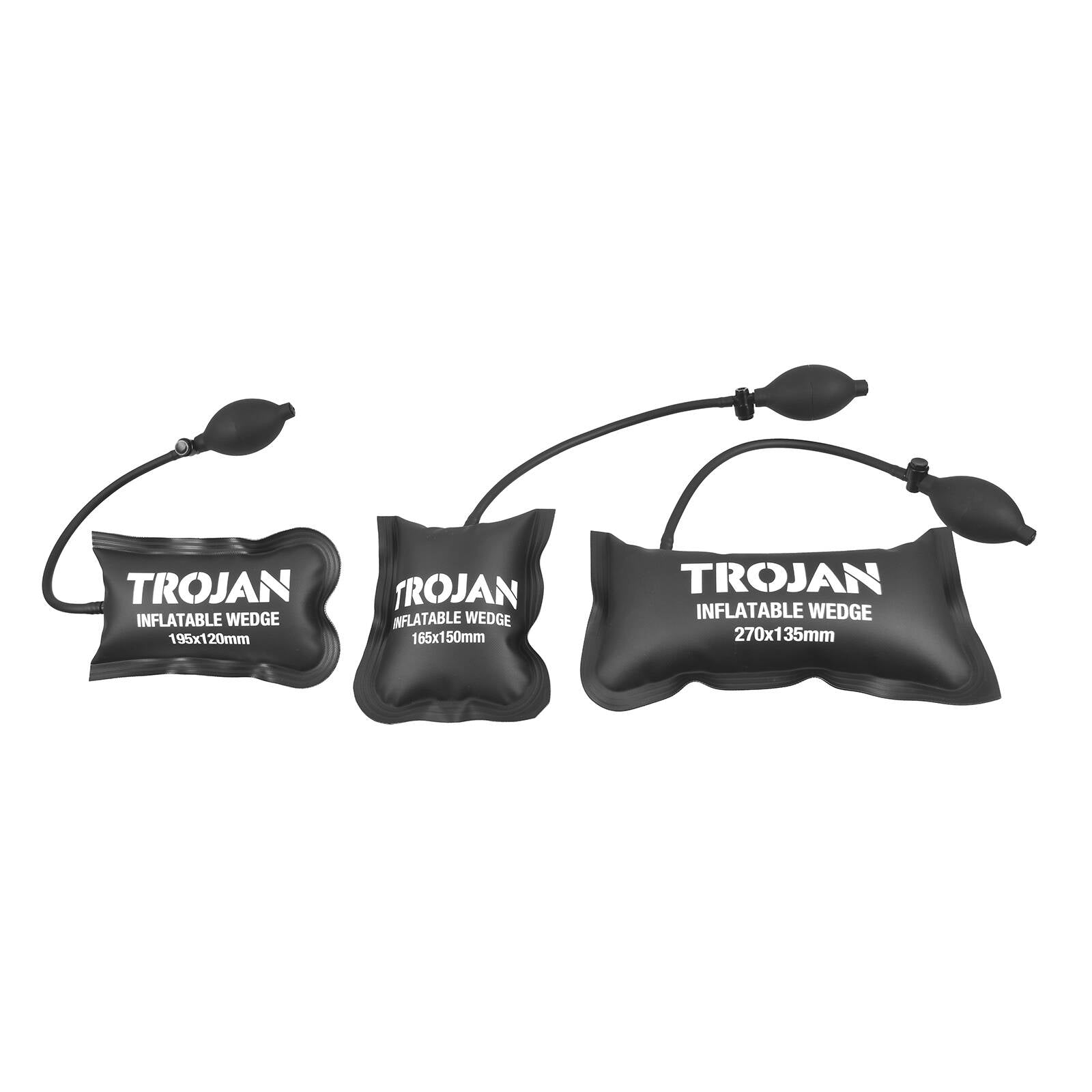 Trojan 4 Piece Inflatable Wedge Set with Pump Bulb