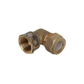 Brasshards 15C x 15FI Brass Female Compression Elbow Lead Free 90 Degree