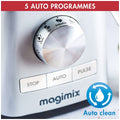 Magimix Power Blender 4 1.8L 1300W - White - Glass Jug - 5 Pre-Set Programmes - 11626AU