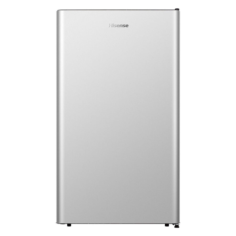 Hisense 124L bar fridge - silver door with black cabinet, Fresh Zone, large crisper, LED light - HRBF126S
