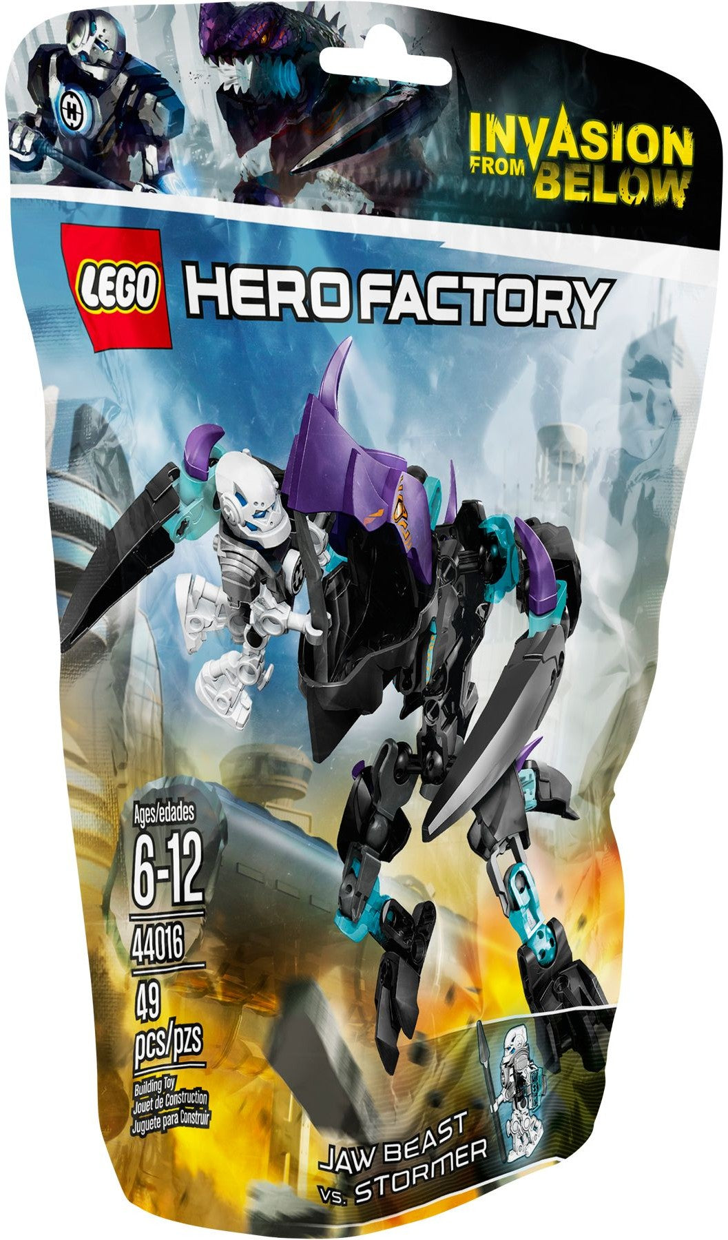 LEGO 44016 JAW Beast vs. STORMER Hero Factory - SuperSaverAU - view 1