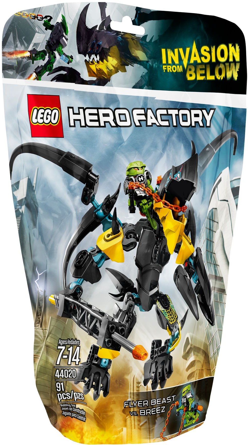 LEGO 44020 FLYER Beast vs. BREEZ Hero Factory