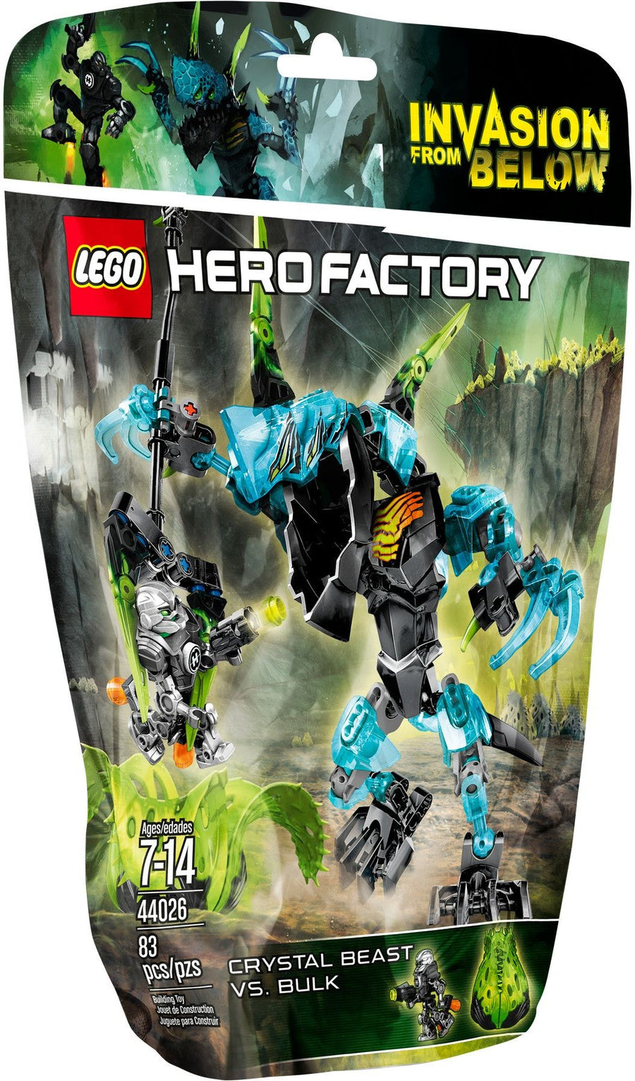 LEGO 44026 CRYSTAL Beast vs. BULK Hero Factory - SuperSaverAU - view 1