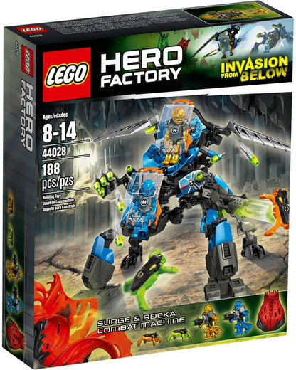 LEGO 44028 Surge & Rocka Combat Machine: Hero Factory Robot Building Set